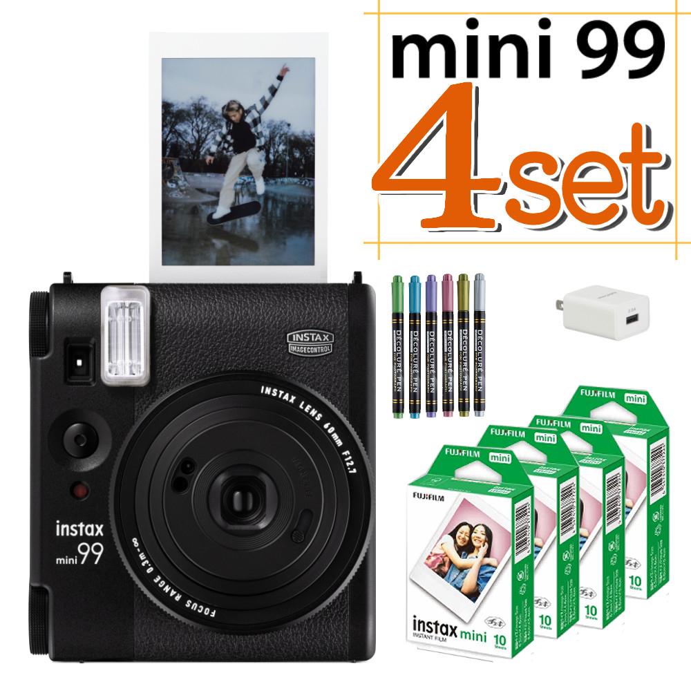 富士フイルム チェキ instax mini 99 ブラック 5点セット