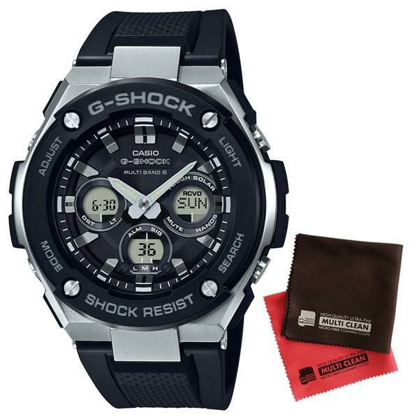 お手入れクロス付  国内正規品  カシオ CASIO 腕時計 GST-W300-1AJF  ジーショック G-SHOCK メンズ G-STEEL  GSTW3001AJF