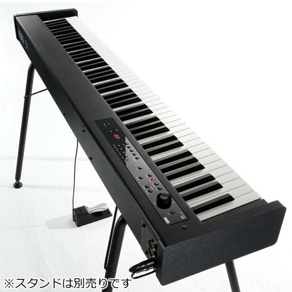 コルグ KORG 電子ピアノ88鍵 D1 BK ブラック 黒  スピーカーレス 30種類のサウンド 譜面立て ＆ ペダル ＆ ヘッドフォン付属 ラッピング不可