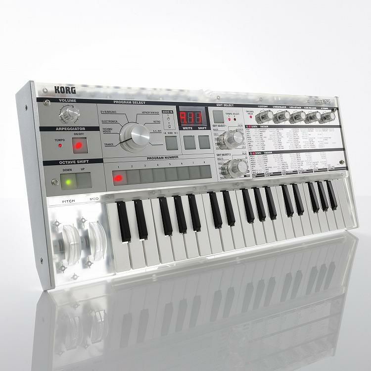 KORG コルグ microKORG Crystal 20周年記念モデル シンセサイザー 37鍵盤 クロス付き ラッピング不可