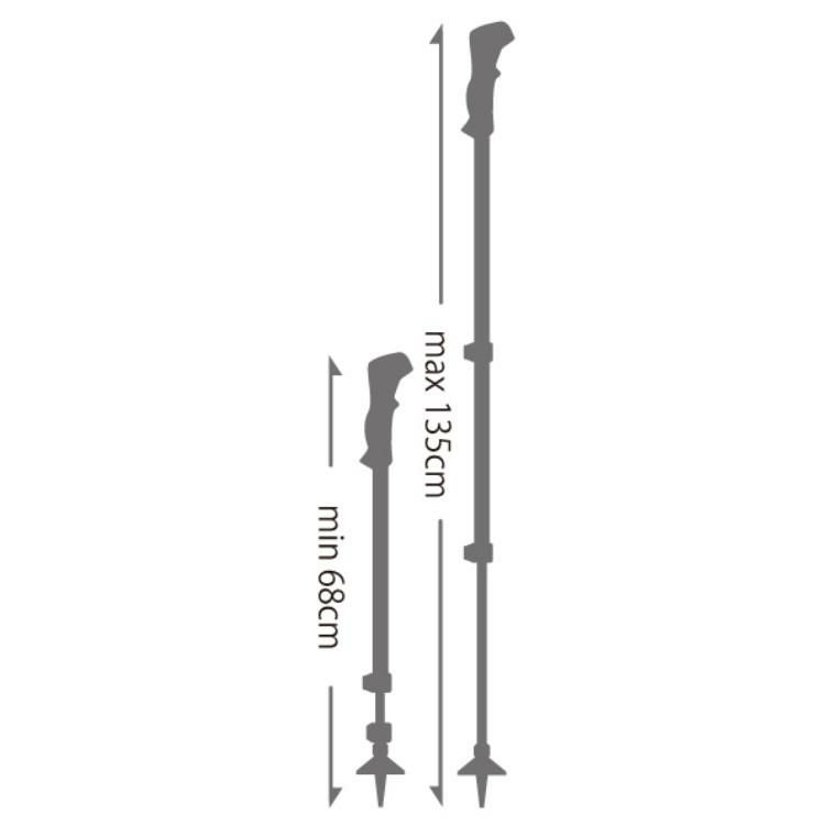 レキ トレッキングポール レガシーライト AS グリーン 2本1組 アルミ製 伸縮タイプ LEKI 68-135cm 1300487  ラッピング不可