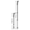 レキ トレッキングポール レガシーライト AS グリーン 2本1組 アルミ製 伸縮タイプ LEKI 68-135cm 1300487  ラッピング不可