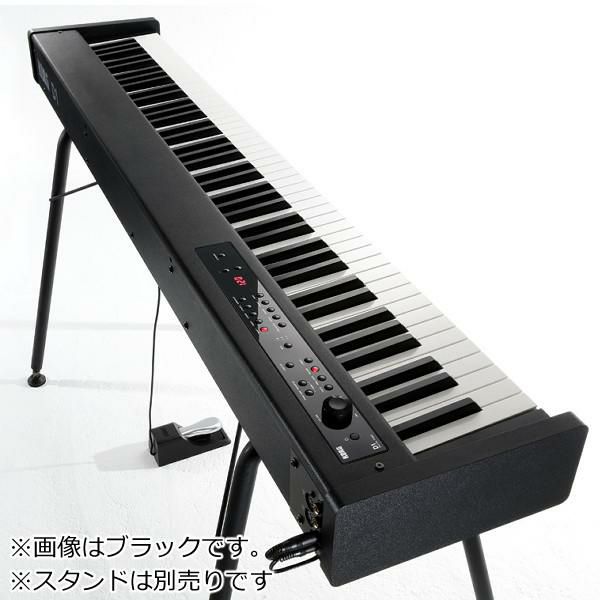 コルグ KORG 電子ピアノ88鍵 D1 WH ホワイト 白 スピーカーレス 30種類のサウンド 譜面立て ＆ ペダル ＆ ヘッドフォン付属 ラッピング不可