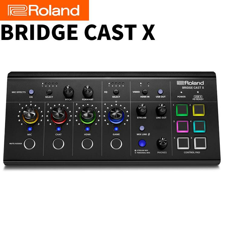 2月10日発売！) Roland ローランド BRIDGE CAST X ゲーミングミキサー ...