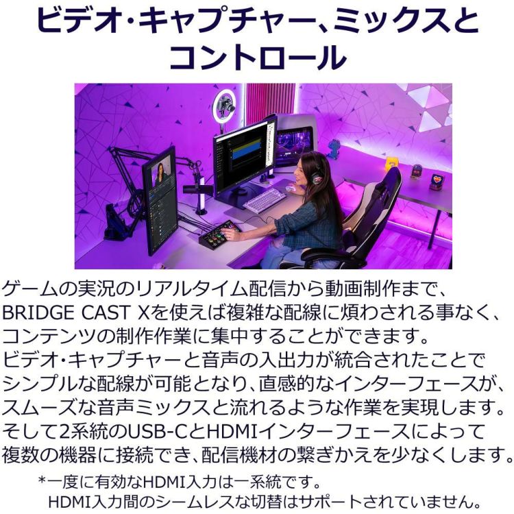 Roland ローランド BRIDGE CAST X ゲーミングミキサー