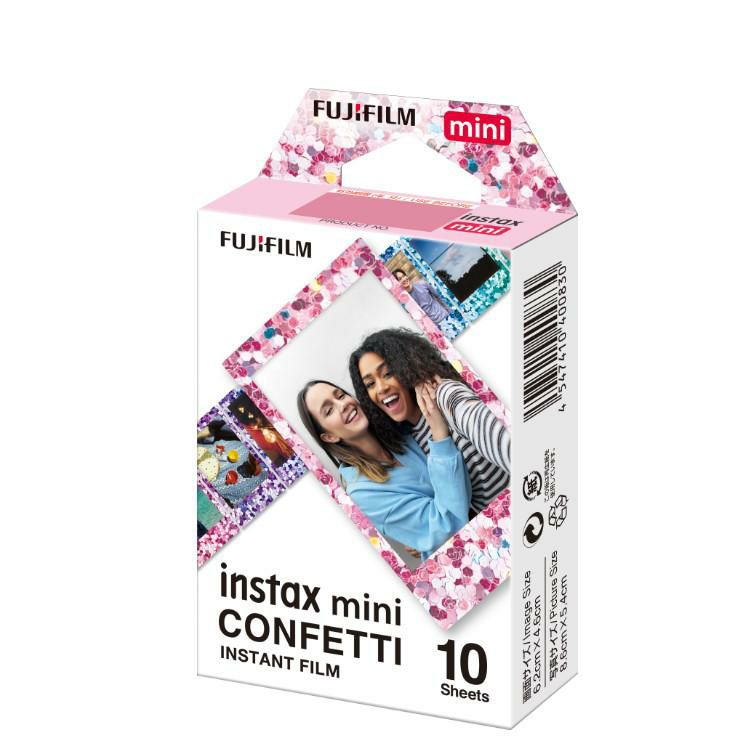 富士フイルム チェキ専用フィルム コンフェッティー INSTAX MINI CONFETTI WWI メール便可：5点まで インスタックスミニサイズ