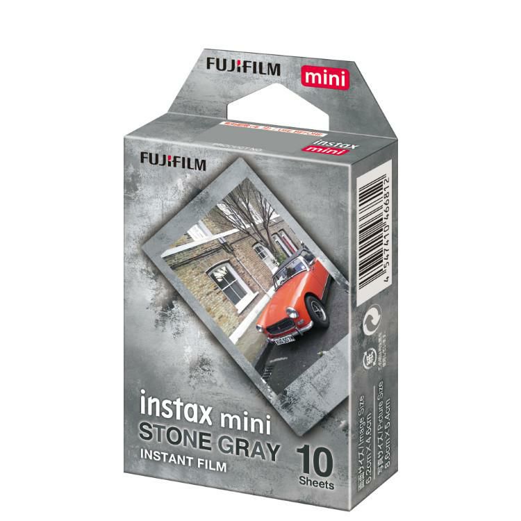 富士フイルム チェキフィルム instax mini 絵柄入りフレームタイプ ストーングレー 10枚入り