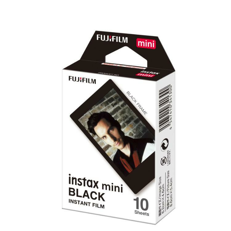 富士フイルム instax mini インスタントフィルム ブラック チェキ用フィルム  メール便可：5個まで インスタックスミニサイズ