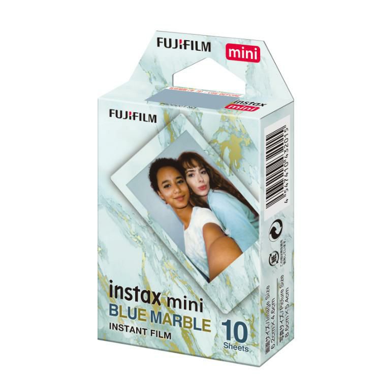 富士フイルム チェキ専用フィルム  ブルーマーブル instax mini  メール便可：5点まで インスタックスミニサイズ