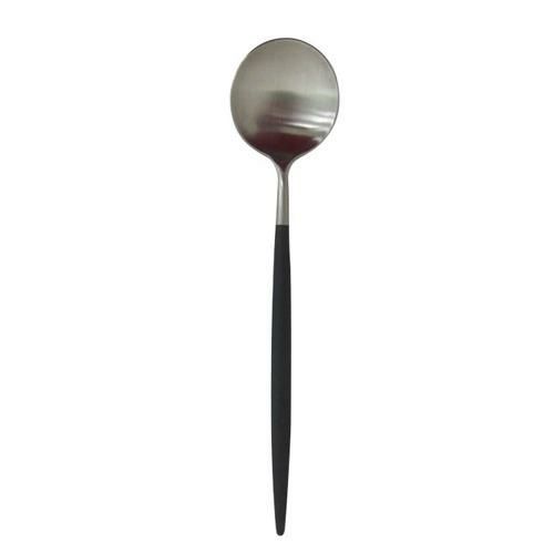 クチポール デザートスプーン ゴア ブラック×シルバー GOA Cutipol GO.08