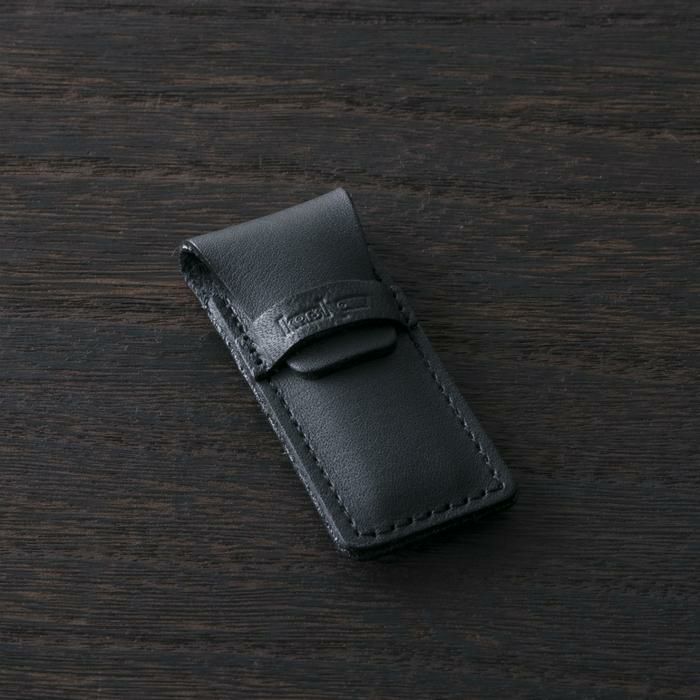 毛抜き付き！ 貝印 Kershaw カーショー 爪切り リーフタイプ  革ケース付  ツメキリ 高級 携帯 小型 PQ-1002 ギフト プレゼント