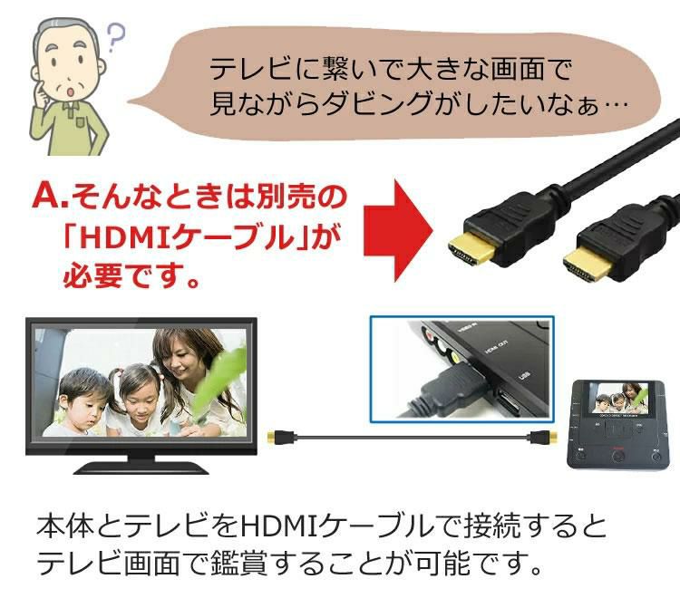 記録用DVD-RW付セット DVD ダビング レコーダー CD USB 録画 録音 ダビングメディアレコーダー DMR-0720 とうしょう TOHSHOH PC不要でDVDやビデオをダビング