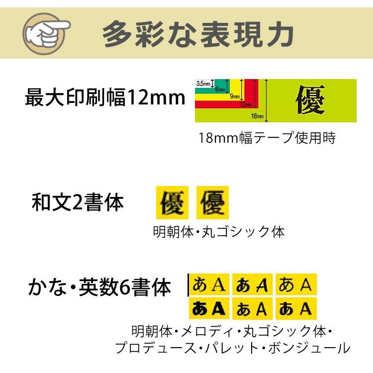 カシオ ネームランド KL-P50 ラベルライター ラベルプリンター KL-P50-WE KL-P50-BE KLP50