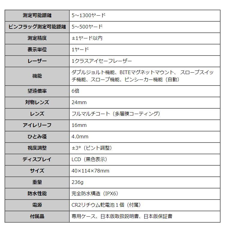 ブッシュネル ピンシーカー ツアーV6シフトジョルト  ゴルフレーザー距離計  IPX6  ボール付き  ゴルフ距離計