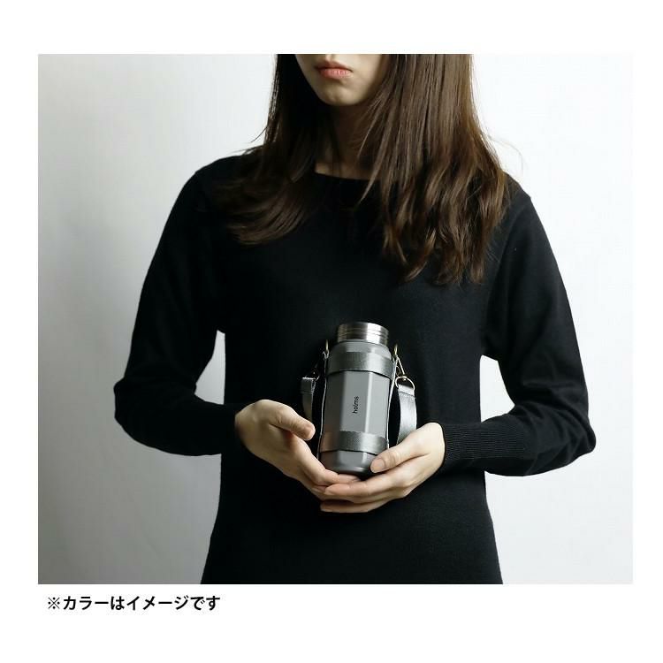 CBジャパン 真空断熱 ステンレスボトル 専用ホルダー付き holms オクタボトル 340 ベージュ