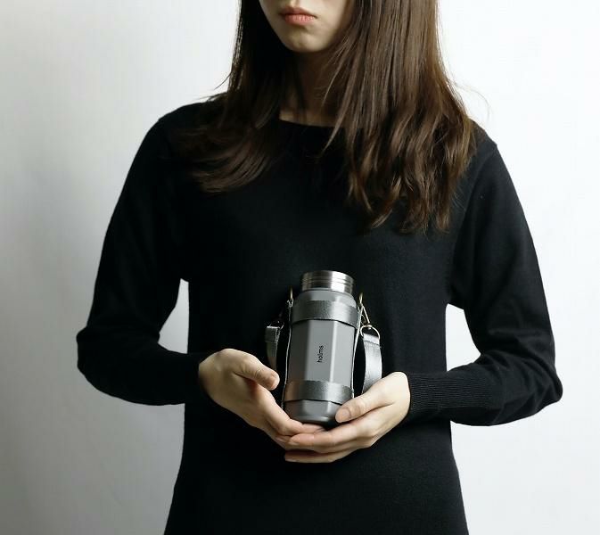 CBジャパン 真空断熱 ステンレスボトル 専用ホルダー付き holms オクタボトル 340 ベージュ