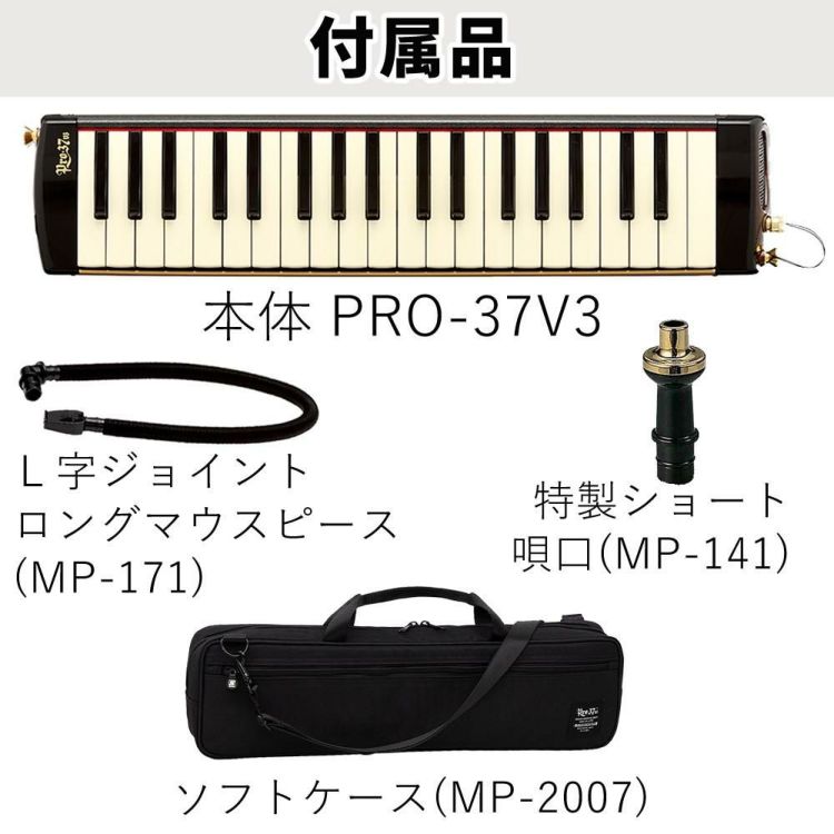 SUZUKI スズキ 鍵盤ハーモニカ メロディオン アルト PRO-37v3  ラッピング不可
