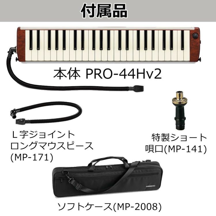 HAMMOND ハモンド HAMMOND44 PRO-44Hv2 鍵盤ハーモニカ エレアコモデル  ラッピング不可