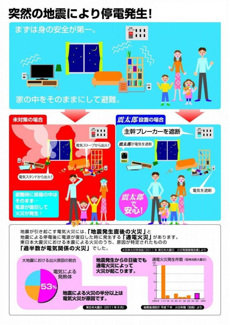 大和電器 感震ブレーカー 震太郎 X5029 コンセントキャップセット