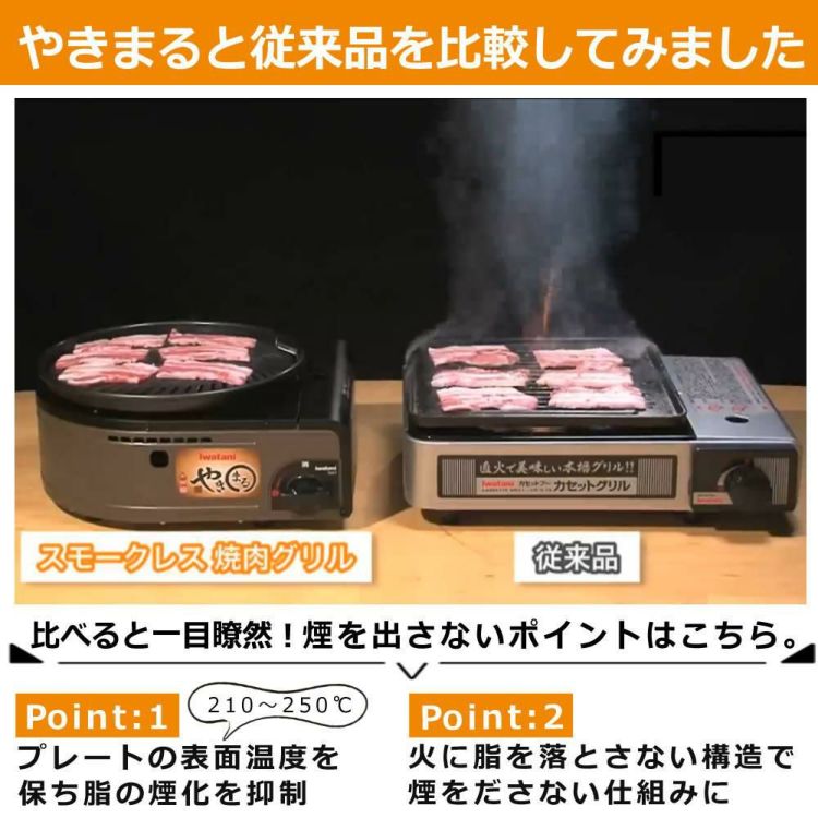 イワタニ やきまるII CB-SLG-2 スモークレス焼肉グリル カセットコンロ