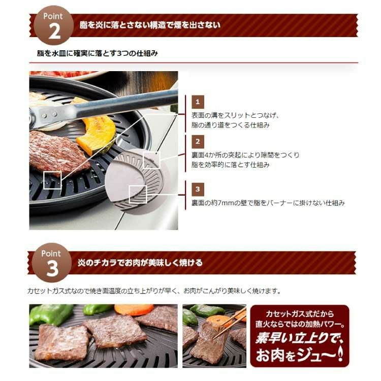 イワタニ やきまるII CB-SLG-2 スモークレス焼肉グリル カセットコンロ