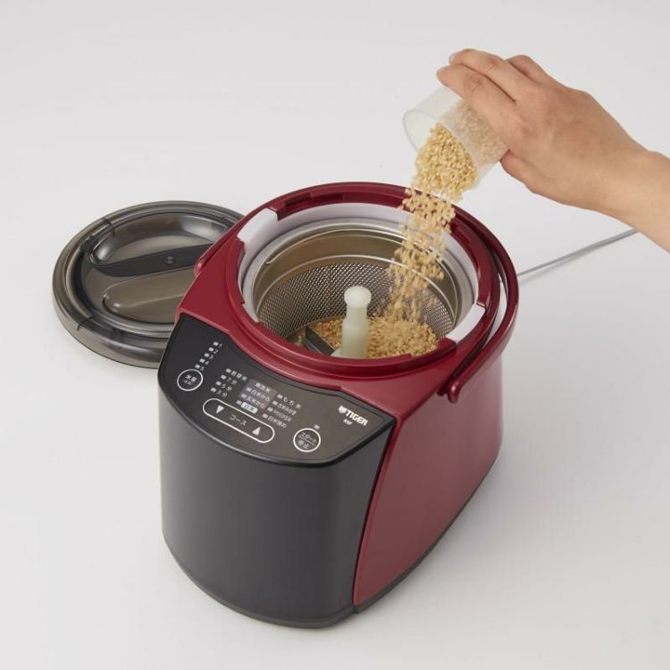 タイガー魔法瓶 精米器 レッド 日本製 精米機 玄米 RSF-A100-R＆食べ