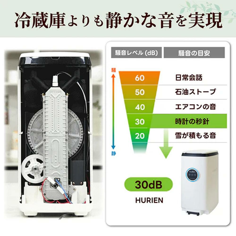 HURIEN 生ごみ処理機 ハイブリッド式  HD-N100 2024年モデル