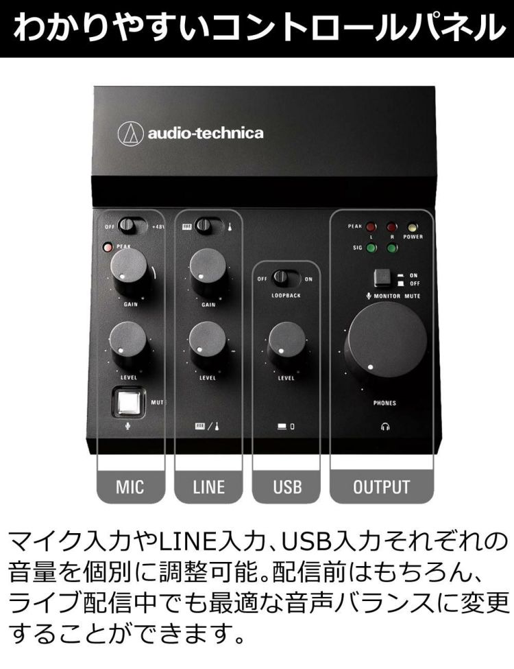 オーディオテクニカ USBオーディオミキサー AT-UMX3 ヘッドホンセット ラッピング不可