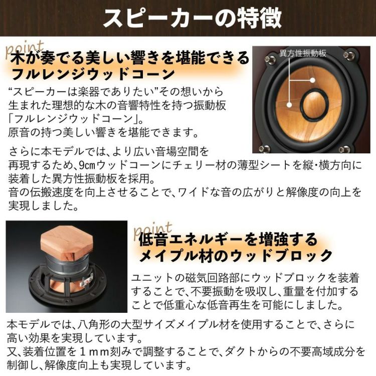 Victor ビクター  コンパクトコンポーネントシステム WOOD CONE コンポ Bluetooth対応 木の振動板 EX-HR99 ラッピング不可