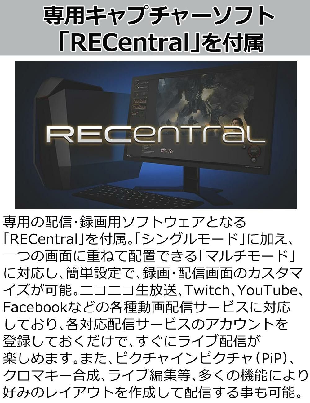 アバーメディア LIVE GAMER EXTREME 3 4K録画対応キャプチャーユニット GC551G2