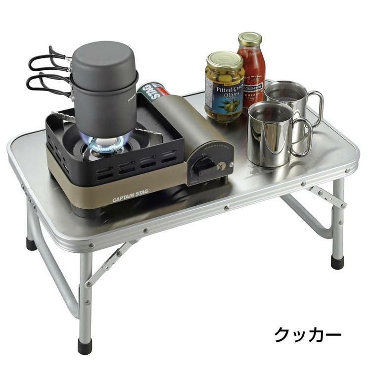 キャプテンスタッグ ウインドブレイク カセットコンロ  ジュニア  ＆ ガスカセットボンベ  3本パック  セット  UF-31 ＆ M-7621