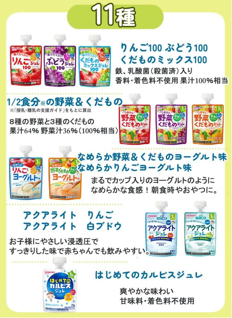 和光堂 森永乳業 ジュレドリンク＋和光堂 果汁飲料 麦茶 カルピス 38点セット  12ヶ月頃から   ラッピング不可  熨斗対応不可