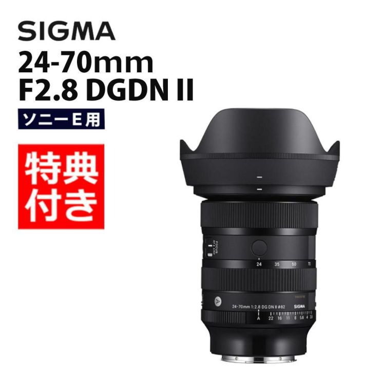 レビュープレゼント  バッグ付き シグマ 24-70mm F2.8 DG DN II  Art   ソニーEマウント