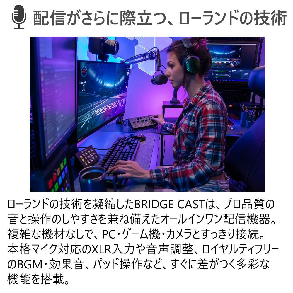ローランド Roland ゲーミングミキサー BRIDGE CAST X ヘッドホンセット
