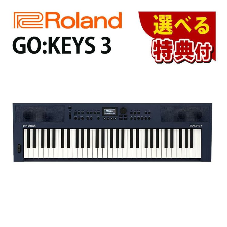 ローランド Roland GO:KEYS 3 GOKEYS3-MU ミッドナイトブルー 選べる特典セット ラッピング不可