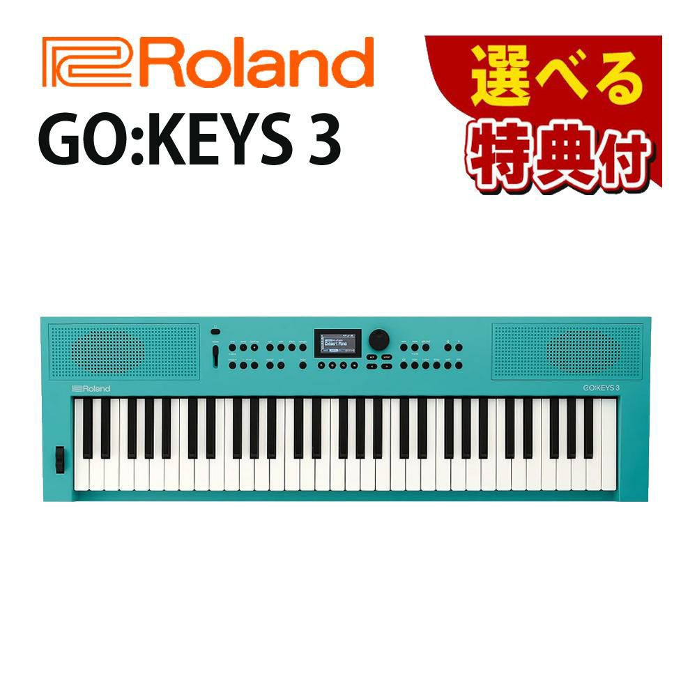 ローランド Roland GO:KEYS 3 GOKEYS3-TQ ターコイズ 選べる特典セット ラッピング不可