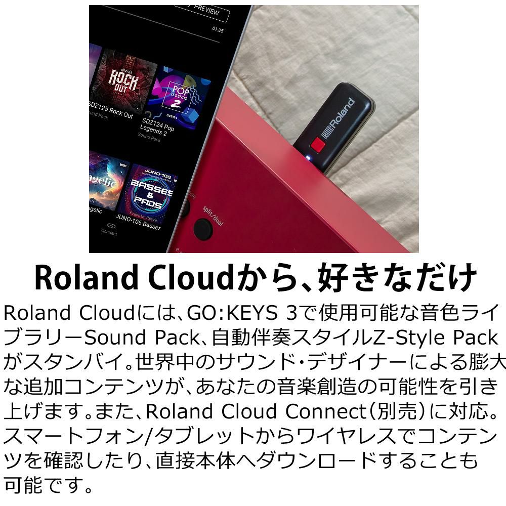 ローランド Roland GO:KEYS 3 GOKEYS3-TQ ターコイズ 選べる特典セット ラッピング不可