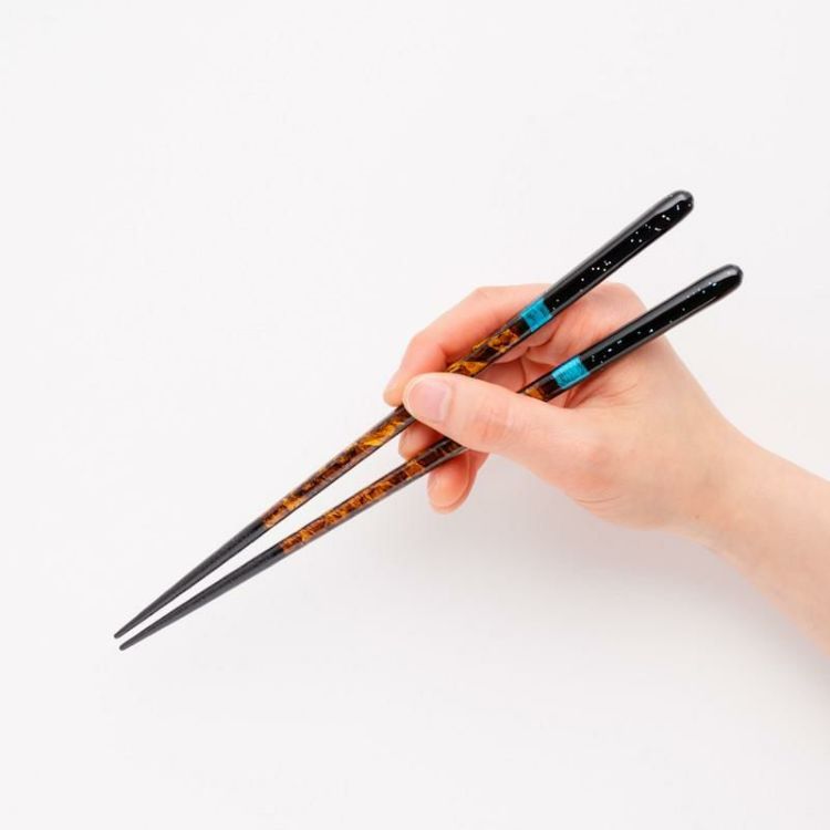 ペア箸セット マツ勘 桐箱 宵・暁 ペア砂岩箸置付 S-12187 ラッピング 熨斗対応