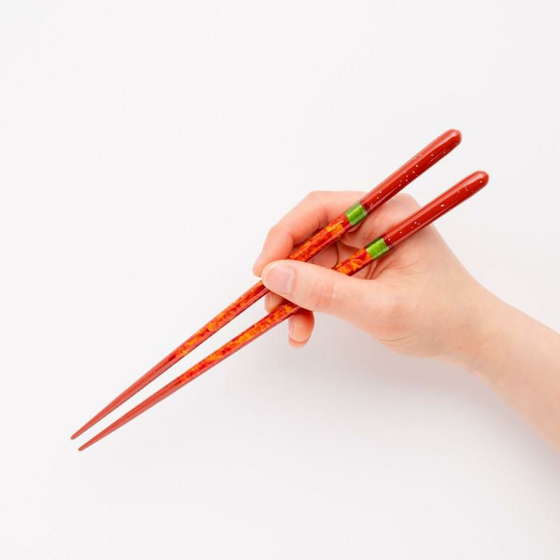 ペア箸セット マツ勘 桐箱 宵・暁 ペア砂岩箸置付 S-12187 ラッピング 熨斗対応