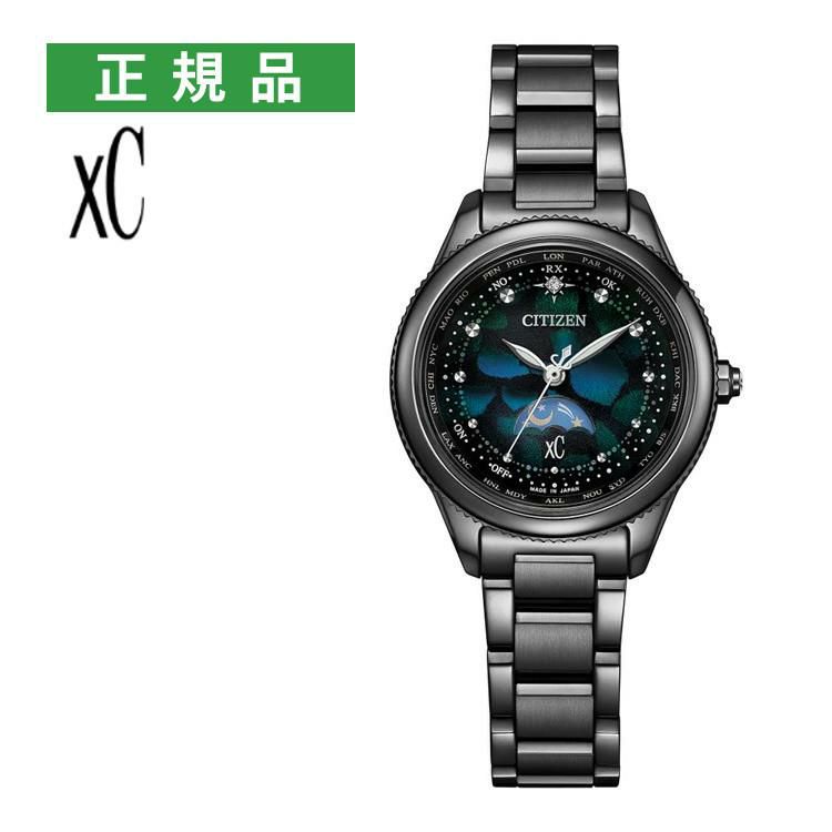 シチズン クロスシー 腕時計 LAYERS of TIME 限定 ソーラー電波 チタン ブラック レディース 国内正規品 EE1008-56E