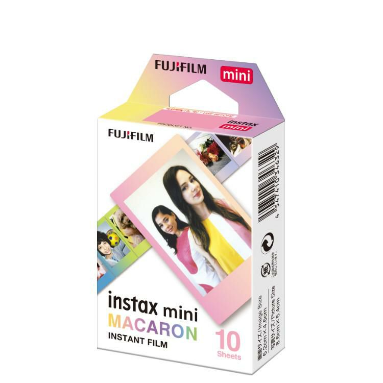 富士フイルム instax mini インスタントフィルム マカロン チェキ用フィルム  メール便可：5個まで インスタックスミニサイズ