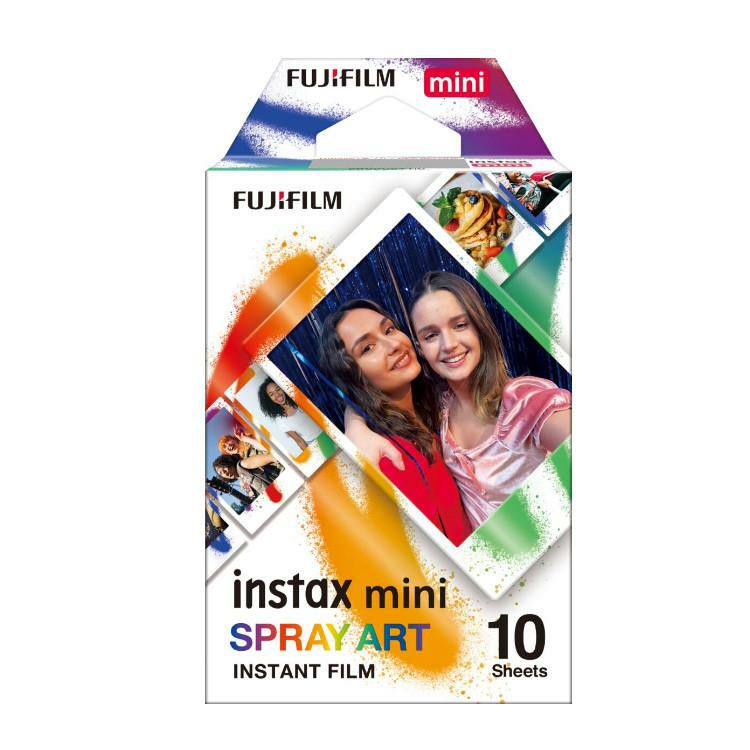 富士フイルム instax mini インスタントフィルム スプレーアート チェキ用フィルム メール便可：5点まで インスタックスミニサイズ