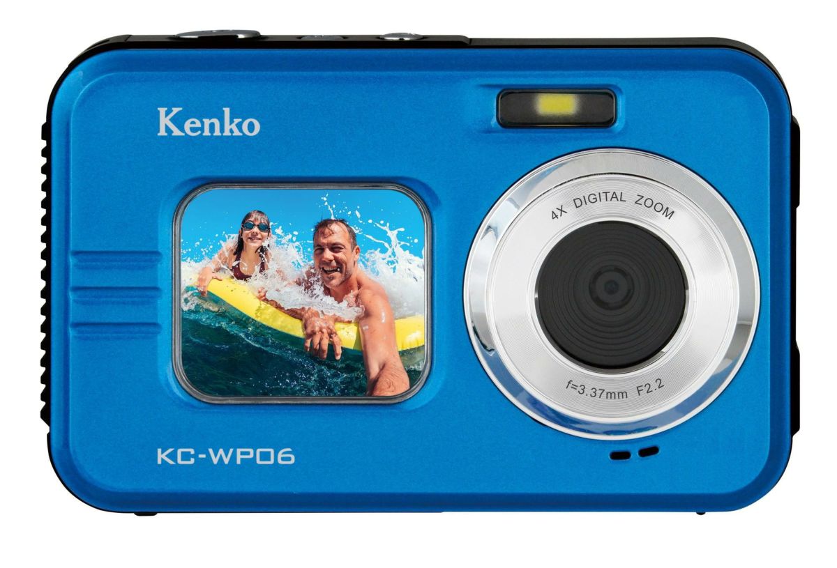 ケンコー 防水デジタルカメラ KC-WP06 KCWP06 防水  ブルー Kenko