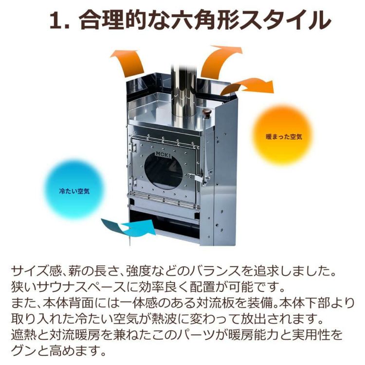 レビュー特典あり モキ製作所 サウナ用薪ストーブ 茂暖 MS30 ラッピング不可