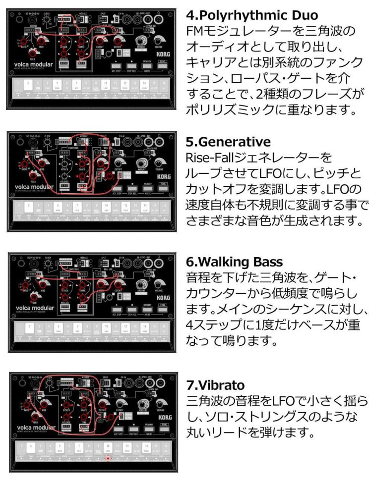 KORG コルグ volca modular モジュラー シンセサイザー パッチング ケーブル付属  ラッピング不可