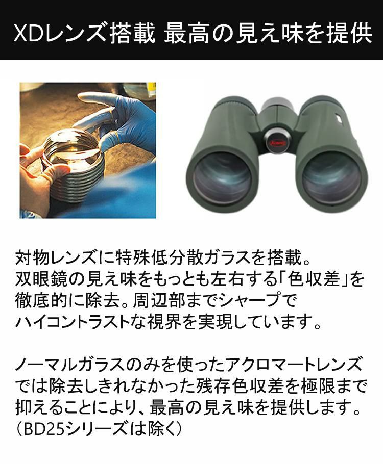 屋外でも暖かい ひざかけセット 野鳥観察に 双眼鏡 コーワ BDII 32-6.5XD  6.5×32mm  倍率6.5倍 完全防水 グリーン KOWA