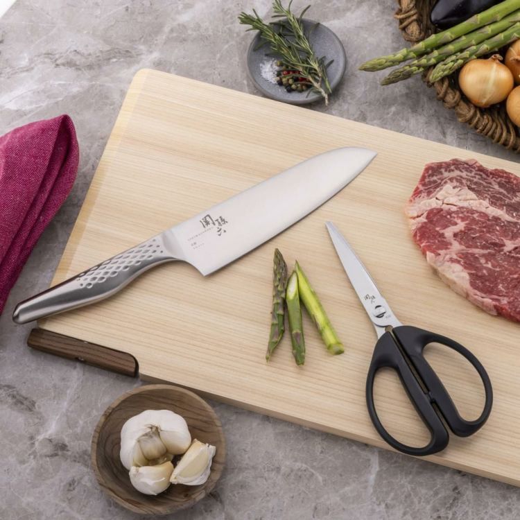 貝印 関孫六 匠創三徳＆キッチン鋏セット 食洗機対応 化粧箱入り 包丁