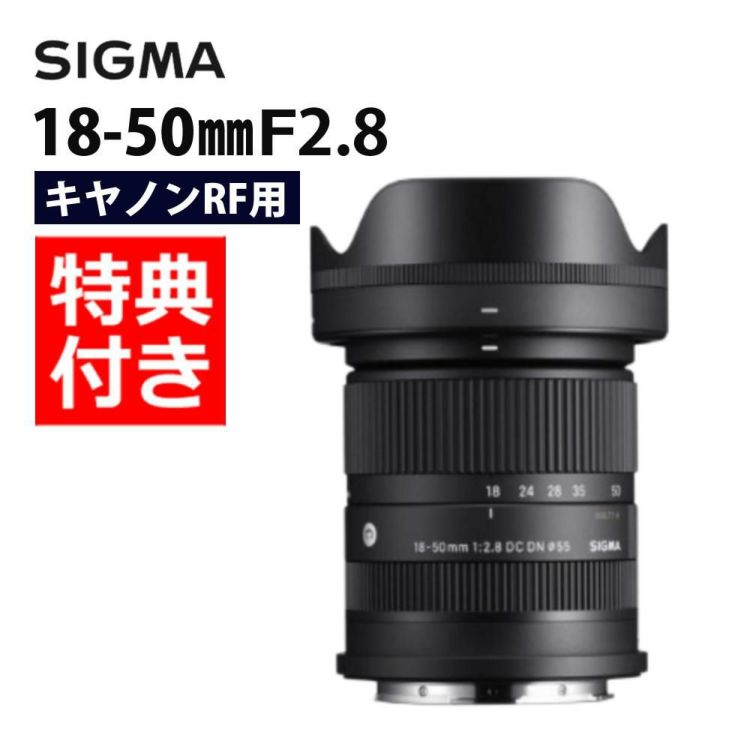 レビューでプレゼント  バッグ付き シグマ 18-50mm F2.8 DC DN C  キヤノンRFマウント用