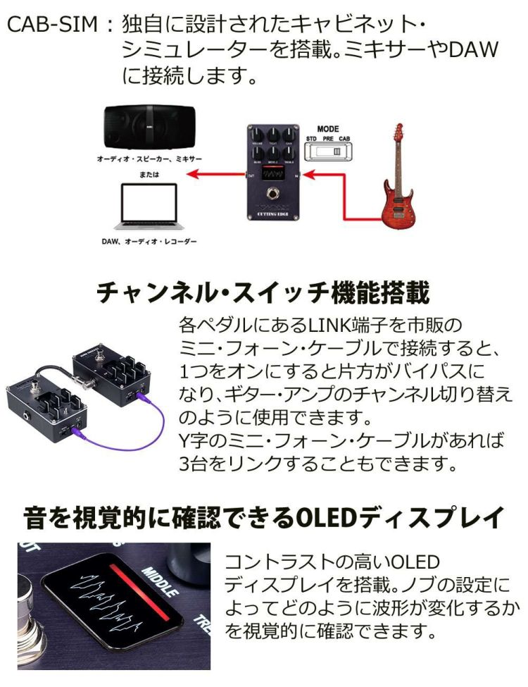 ヴォックス VOX エレクトリックギター用 コンパクトエフェクター CUTTING EDGE VE-CE