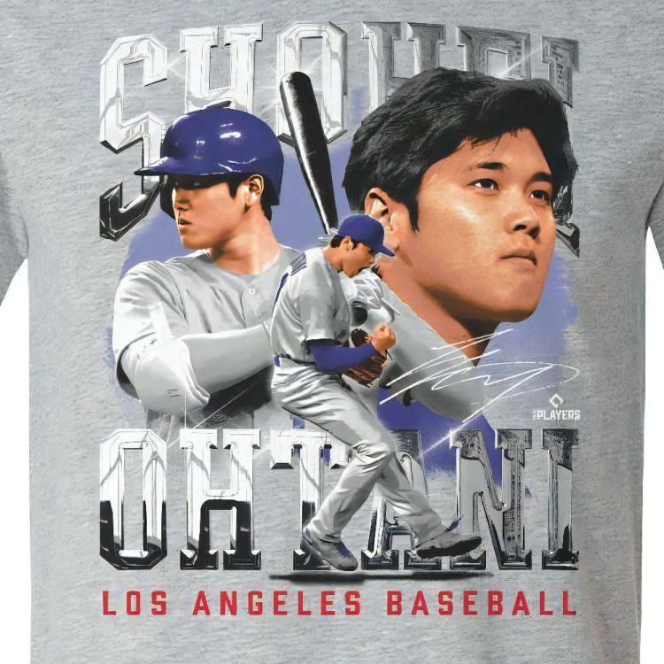 500LEVEL 大谷翔平 Tシャツ ブルー グレー S M L XL  カラー サイズ 選択式